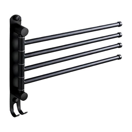 Badehåndklestativ Svingbart Håndklestativ Baderom Svingarm Håndkle 4 armer