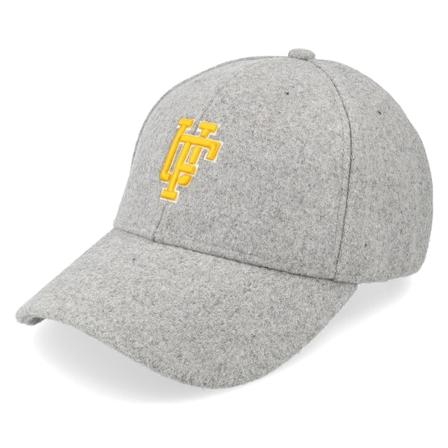 Upfront - Šedá adjustable Kšiltovka - Spinback 2tone Wool Light Grey Mel/Yellow Adjustable @ Hatstore