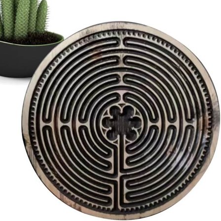 Trä labyrint spel Finger labyrintbräda, Bärbar och robust träfingerlabyrint, Pussel labyrint spel (FMY)