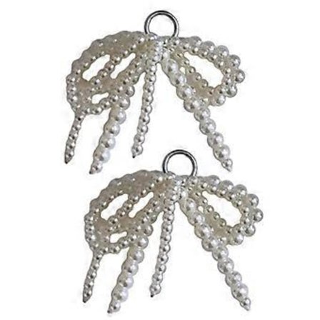 Rusetkikenkäklipsi Irrotettavat kenkäkoristeet Jäljitelmähelmillä koristeltu kenkäkoru Muodikkaat kenkien koristeet naisille