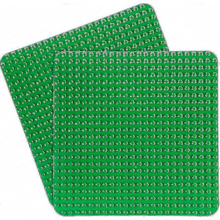 38x38 Duplo Base Plate - 2 Store Baseplater Kompatible Med Alle Merker For Bygging Og Utstilling