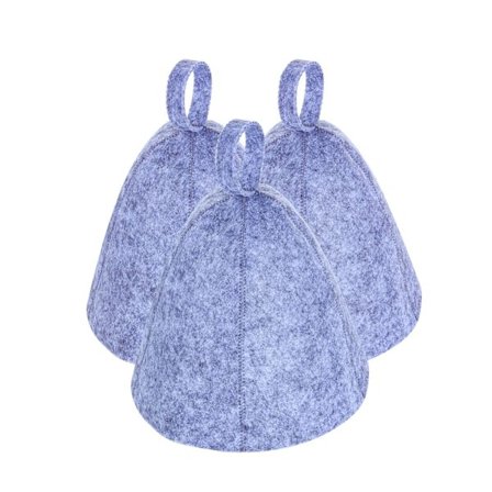 Saunahattu, imukykyinen suihkuhattu, harmaa, kylpyyn tai höyrytykseen, tukeva, 3 kpl