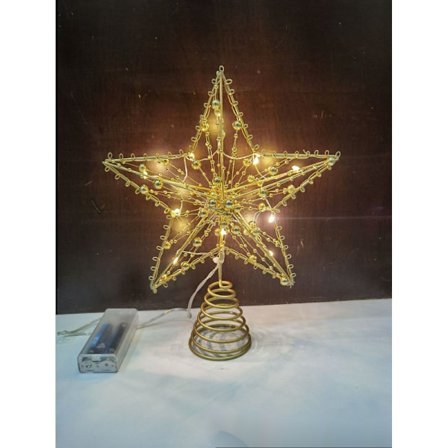 Juletrærtoppstjerne jerntilbehør femspissstjerne juletrepynt juletre anheng