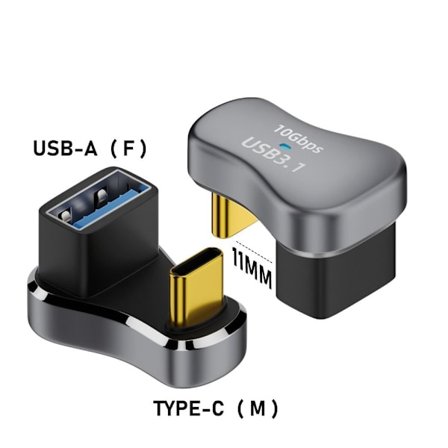 USB Type-C Converter 140W Hurtiglading A KVINNE TIL C HANN A