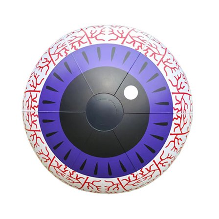 PVC Uppblåsbar Halloween Ball Light Fjärrkontrollerbar för Stage Prop