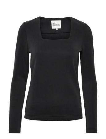 Mwelle Square Neck Blouse Black My Essential Wardrobe