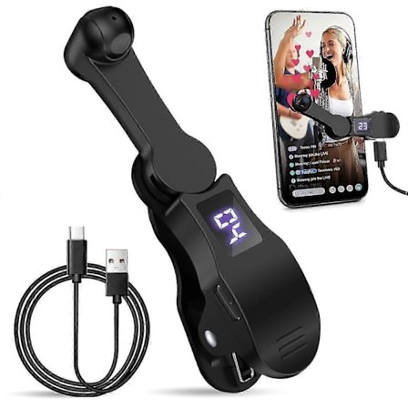 Auto Clicker Kompatibel med Smarttelefoner - Justerbar Hastighet Clicker Kontinuerlig Klikk Kompatibel med Gaming og Live Streaming Likes Reward-