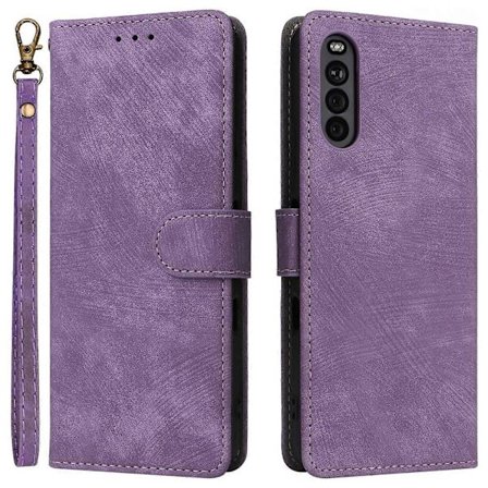 Yhteensopiva Sony Xperia 10 III 5G -kotelon kanssa, Käännettävä nahkainen puhelinkotelo RFID-suojatulla lompakolla -lingling}