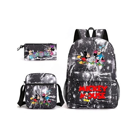 Mickey Mouse Student Ryggsekk Tredelt Sett16