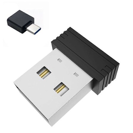 USB Mus Jiggler Udetekterbar Mus Bevæger Automatisk Computer Mus Bevæger Jiggler med USB C Adapter [DB]