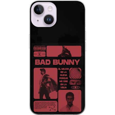 Kompatibelt Mobildeksel til Apple iPhone 14 Bad Bunny NFL-inspirert skjoldlogo med amerikansk fotball og stjerner