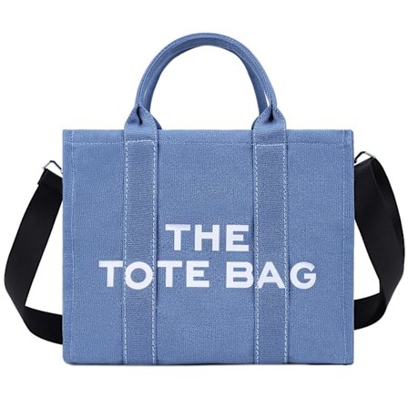 Kvinder Lærred Tote Tasker Casual Lærred Crossbody Taske Med Lynlås Dobbelt Skulderremme Lærred Skuldertasker til Skole Shopping Arbejde Rejser