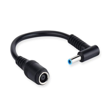 90 asteen kärki kannettavan tietokoneen virtajohto 7,4x5,0 mm naaras 4,5x3,0 mm uros lataus