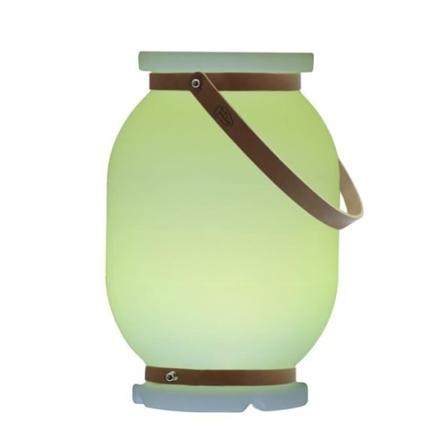 Udendørs genopladelig RGB LED bærbar lampe H30cm Hvid New Garden 128 färger och vitt