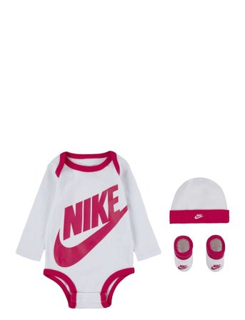 Nike C1-Bodysuit+Hat+Bootie - Pink - 50-68