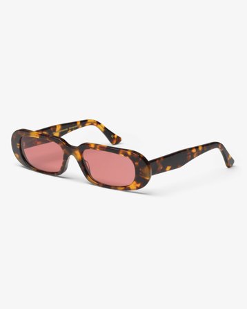 Sunglass 09 - Classic Havana - Dark Pink - One Size