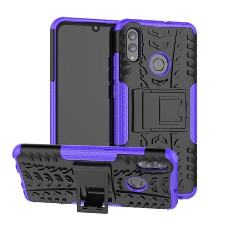 Huawei P Smart 2019 Anti-glid Hybrid Fodral - Lila