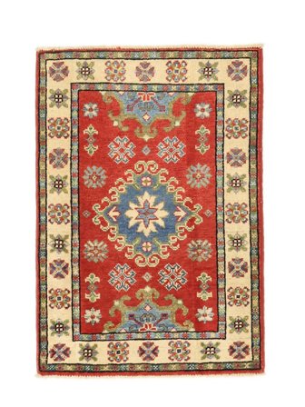 Medalionowy Mały Kazak Fine Dywan 61X85 Wełna