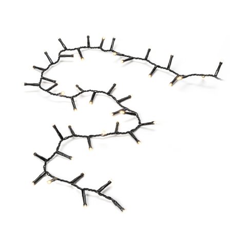 Konstsmide 3875-100 Lysslynge varmhvit, svart kabel 4,38 m, Belysning