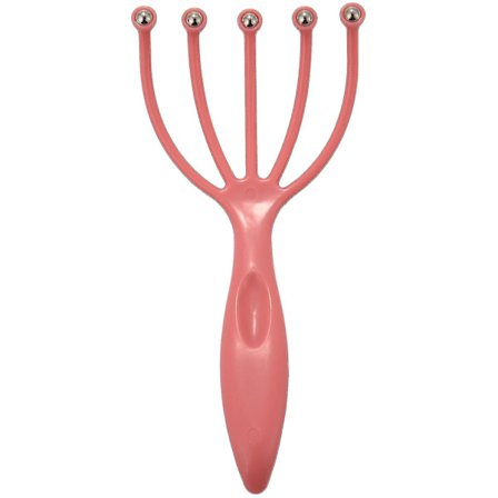 Nyeste håndholdte fem fingre klo stål ball massasjer for hode hodebunn nakke avslapning kampanje rosa