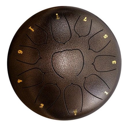 Pronssinen 10-tuumainen 11-ääninen ulkosade rumpu, puutarhasade rumpu, sadechakra rumpu, eteerinen rumpu, käsityörumpu - WELLNGS