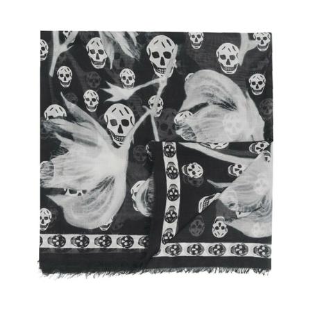 Alexander McQueen Halstørklæde Sort, Dame Tørklæder, Størrelse: ONE Size