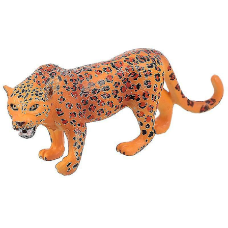 Leopardmodell Ornament Simulerad Leopard Leksak Bordsprydnad Leopard Dekoration