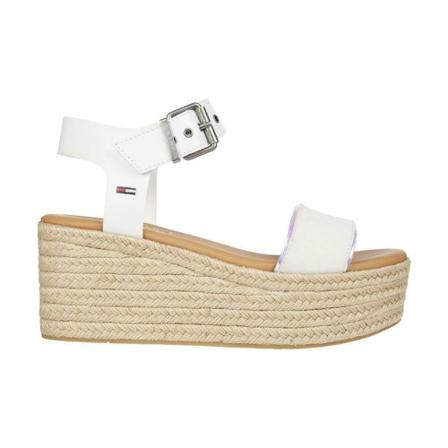 Tommy Jeans Sandalen , Wit , Dames , Maat: 40 EU