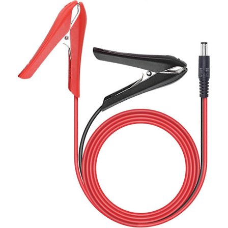 Högkvalitativ helt ny DC Batteri Alligatorklämmor Kabel DC 5.5 2.1mm Hane till