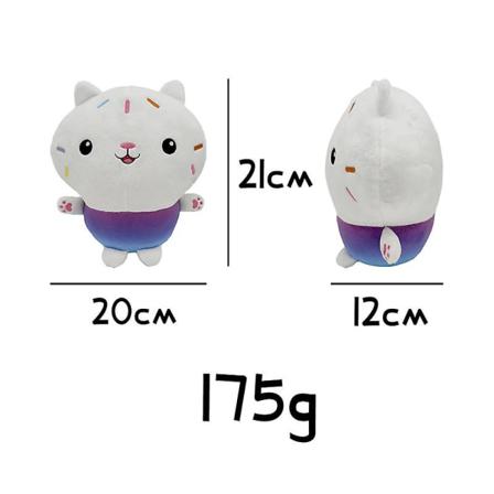 25 Cm Gabby Dollhouse Plyschdocka Tecknad Katter Stoppade Leksaker Blue