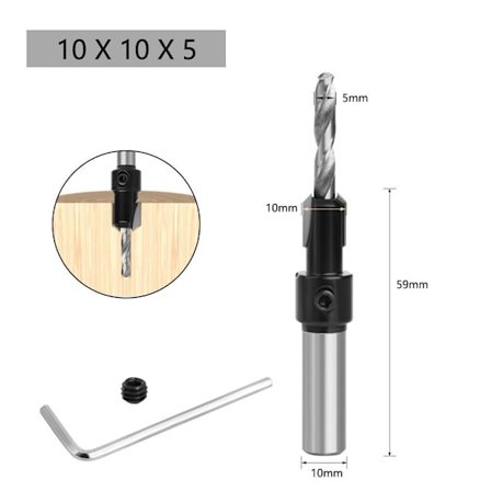 Upotuspora, pyöreä varsi 10X10X5.0