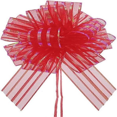 20 stk. gavebånd, trekk store gullfargede med gavebånd, fargerike gavebånd, dekorative bånd for gaveinnpakking til jul, Valentinsdag