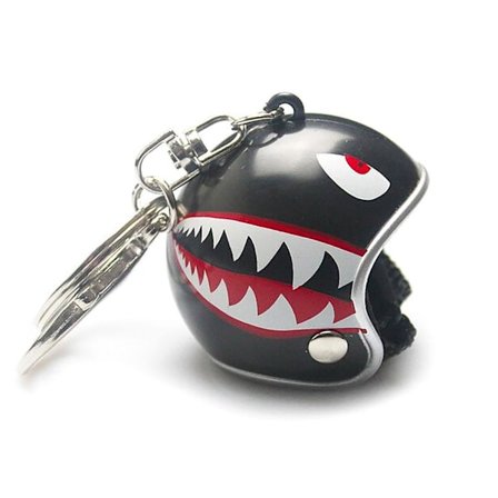 Nøkkelring - Kul motorsykkelhjelm - Velg motiv