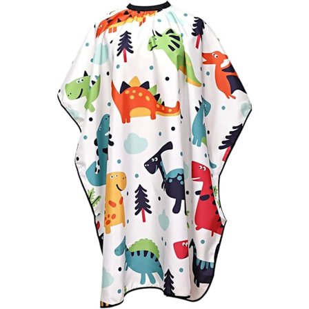 Børneklipningskappe, Dinosaur Frisørkappe med Justerbar Hals, Frisørkappe Frisørkappe Frisørkjole til Drenge Piger