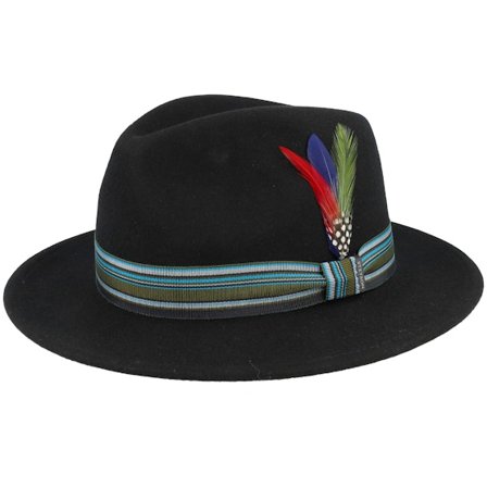 Stetson - Black traveler Kapelusz - Woolfelt 2 Black Traveller @ Hatstore