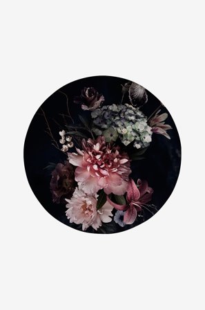 Malerifabrikken - Taulu Floral Bouquet 2 - Musta - Taulut - - Homeroom