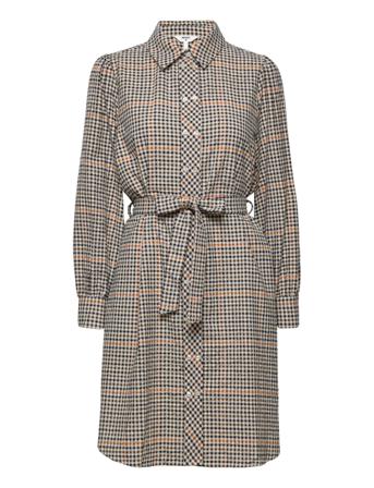 Objandria L/S Shirt Dress 123 .C Patterned Object