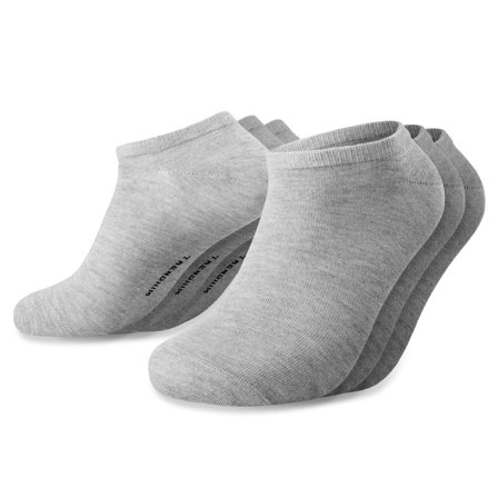 FreeFeel | Pack de 3 pares de calcetines tobilleros de bambú gris claro for Men