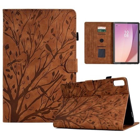 Tryckt Lenovo Tab M9 fodral - Brunt