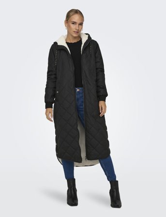 ONLY Onlnewsandy Quilt Coat Cc Otw - Black - XS