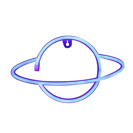 Led Planet Neonlys Universe-Formet Pynt Nett Rød Dekorasjon Nattelys