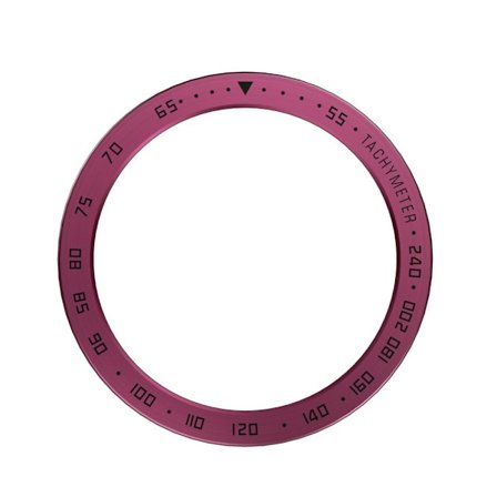 Samsung Galaxy Watch 5 (40mm) klockring - Vinröd Ring Svarta Bokstäver