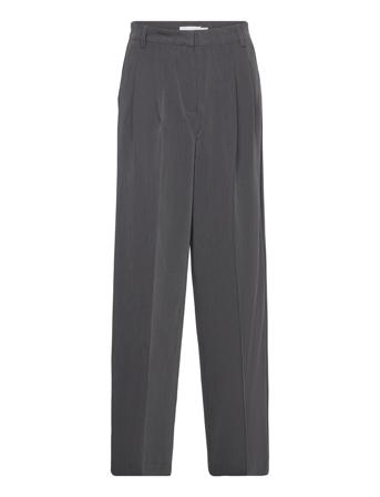 Vivera Cora Volume Hw Pants/Su Bottoms Trousers Suitpants Grey Vila