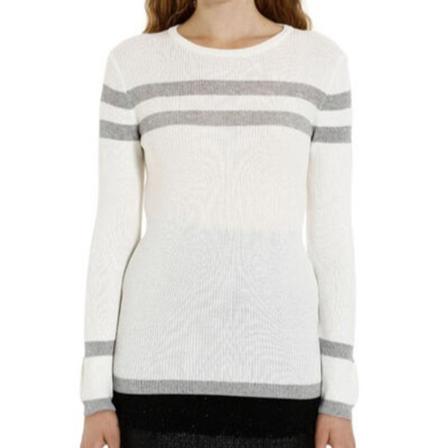 Pinko, Sweater Wit, Dames, Maat:M,gestreept
