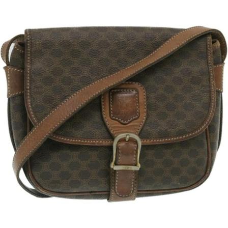 Celine Vintage, Pre-owned Leather Shoulder Bag Bruin, Dames, Maat:ONE Size,leer