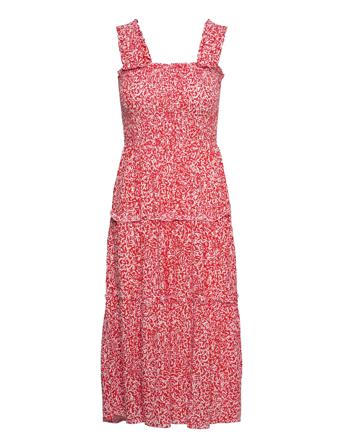 Vmjenny Sl Smock Calf Dress Wvn Ga Patterned Vero Moda