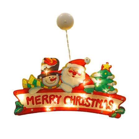 Jul Fönster Dekor ljus, Sucker Fönster hängande ljus