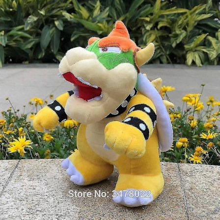 Anime Game Bros Bowser Koopa 10 tuuman Pehmolelu Täytetty Eläin Nuken kanssa Tag