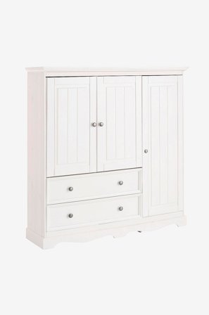 Loft24 - Entry Cabinet Melissa 3 låger/2 skuffer - Hvid - Skabe - Fra Homeroom