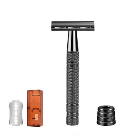 Double Edge Safety Razor Kvinder Barberskraber GRÅ SÆT2 SÆT2